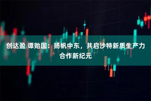 创达盈 谭贻国:扬帆中东,共启沙特新质生产力合作新纪元