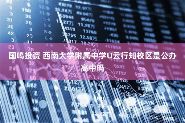 国鸣投资 西南大学附属中学U云行知校区是公办高中吗